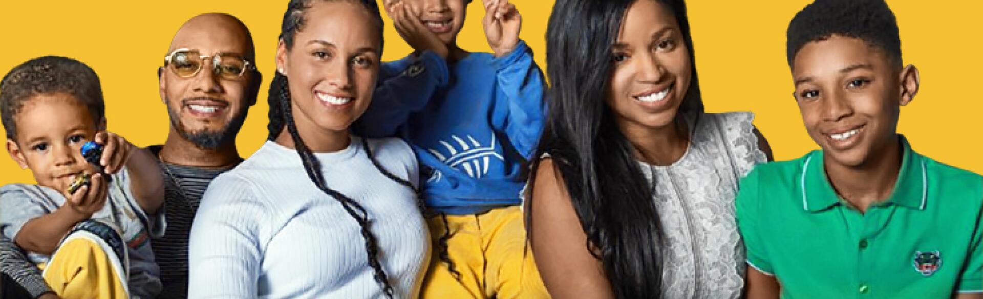 Mashonda Tifrere with her kids ex husband and alicia keys