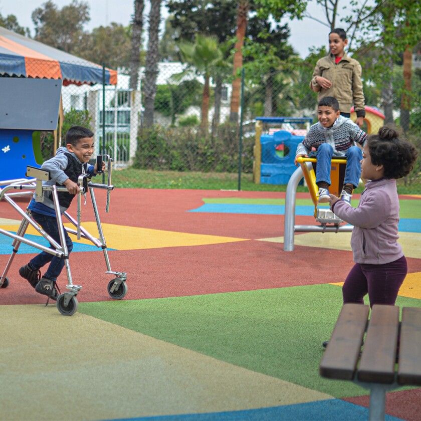 Building Lives of Orphans in Morocco (BLOOM) children at play