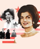 portrait collage of jackie kennedy