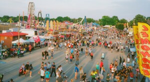 A view of the Illinois State Fair, located on 366 acres in Springfield, Ill., Aug. 13, 2022. (Adam Jason Cohen/The New York Times)
