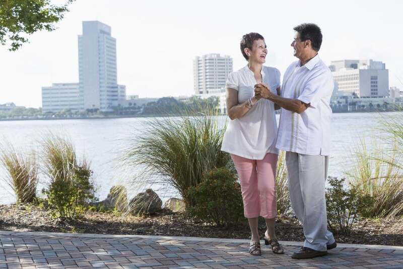 Happy mature couple