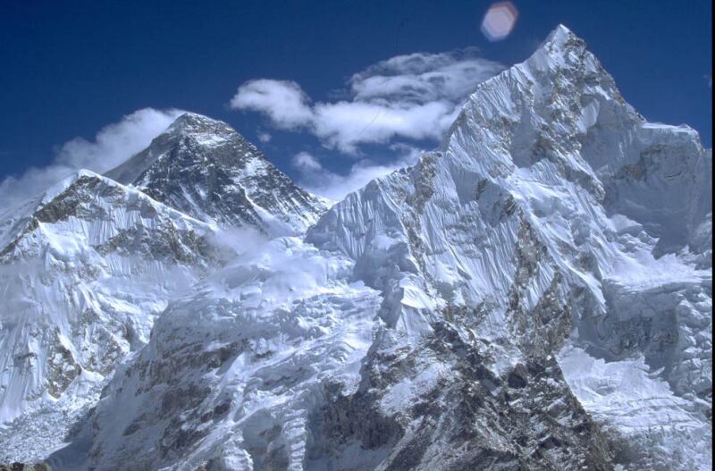 Mount Everest and Nuptse