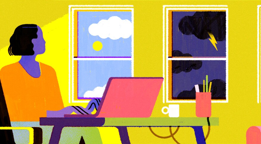 illustration_of_lady_using_her_computer_looking_at_two_types_of_weather_through_windows_by_chiara_ghigliazza_1540x600