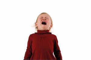 Toddler having tantrum