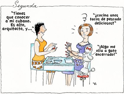 Segunda y Lady Piola cenando con una amiga.