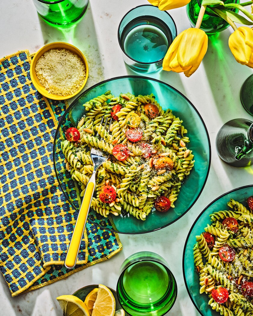 Spring pasta Herbed pasta salad