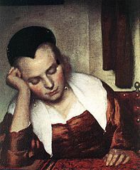 Vermeer - Woman Asleep at Table