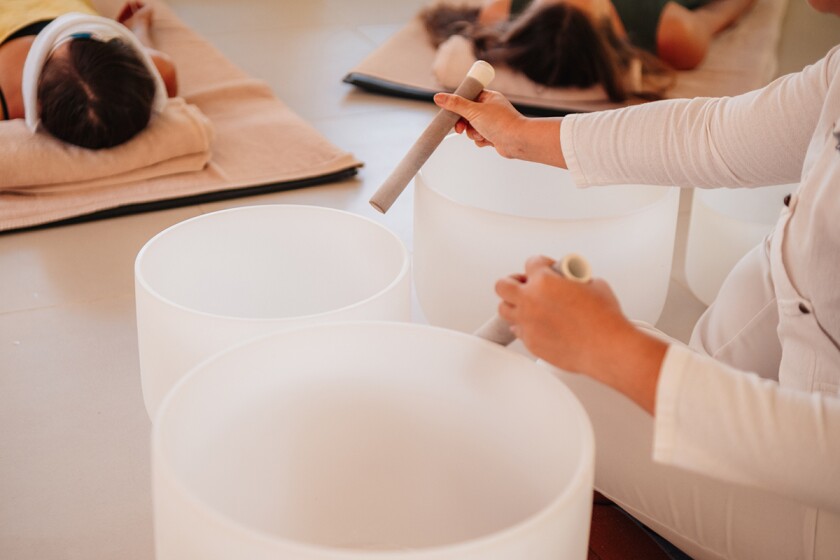 Music/Sound Bath therapy session