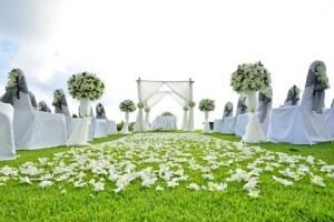 wedding set up in Phuket , Thailand