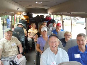 Rotary Volunteers on Bus