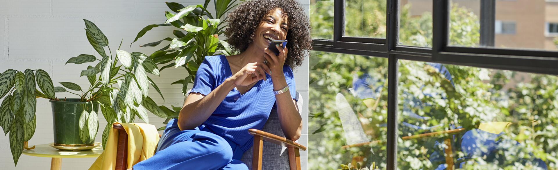 woman socializing online because of covid-19 social distancing