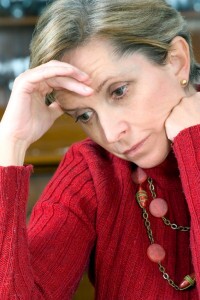 Stressed out woman