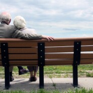 older couple on a bench