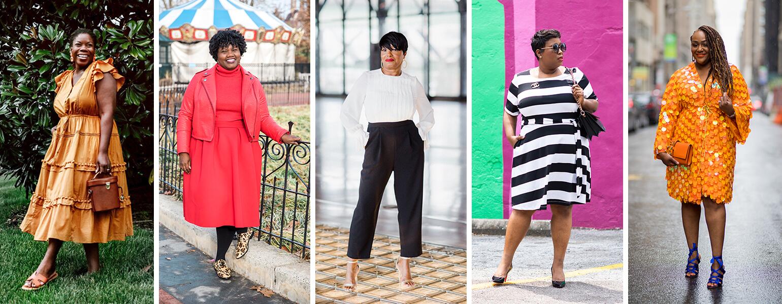 collage of curvy influencers from instagram