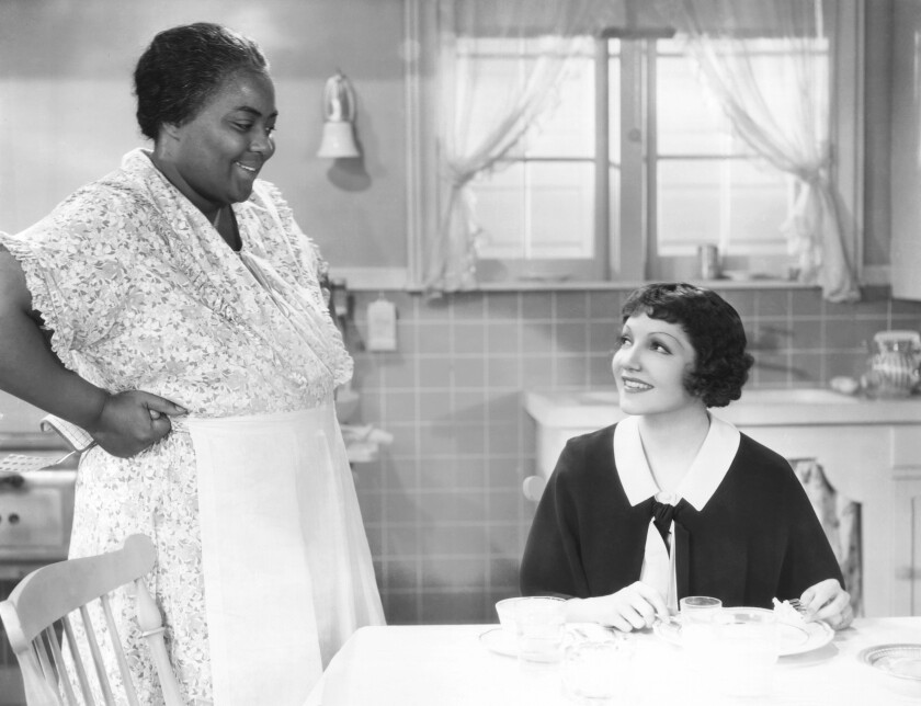 IMITATION OF LIFE, from left: Louise Beavers, Claudette Colbert, 1934
