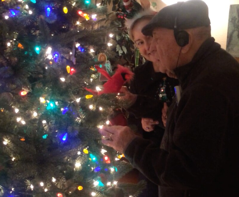 Amy Goyer describes the joy of unexpected Christmas connection with her Dad who has Alzheimer's disease.