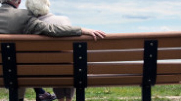 older couple on a bench