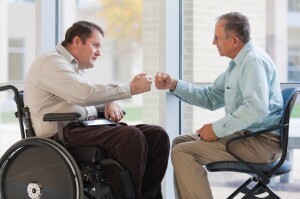 Fist bumping