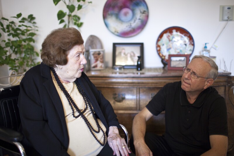 Bensinger and mother
