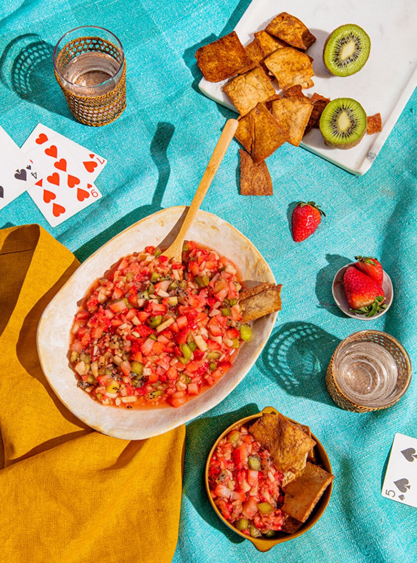 Picnic recipes styled with bright summer accents