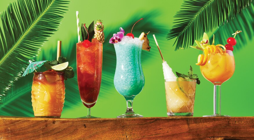 Tropical Cocktails For Your Backyard