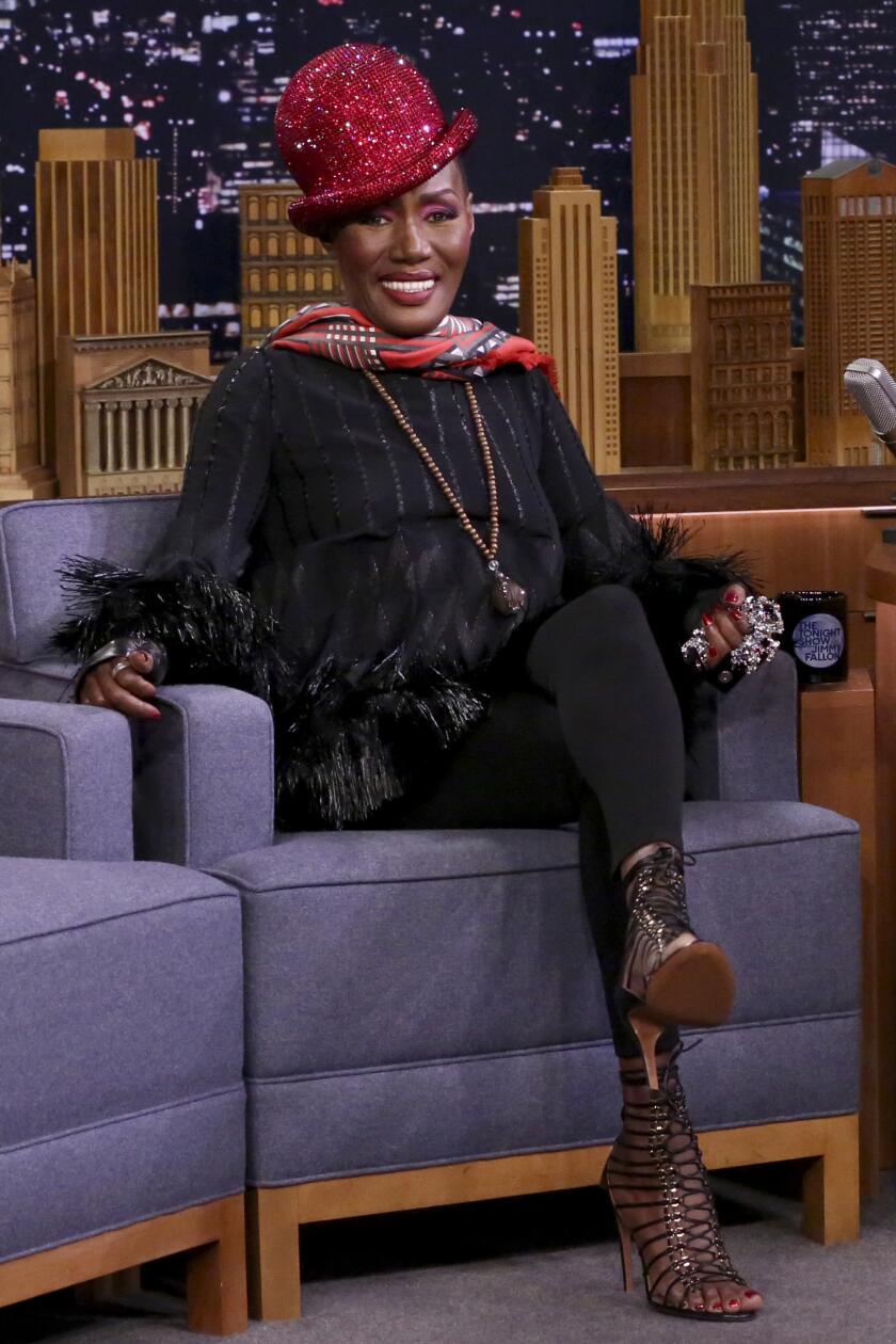 aarp, sisters, hats, Grace Jones