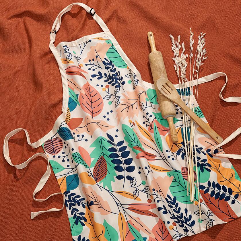 Colorful kitchen apron
