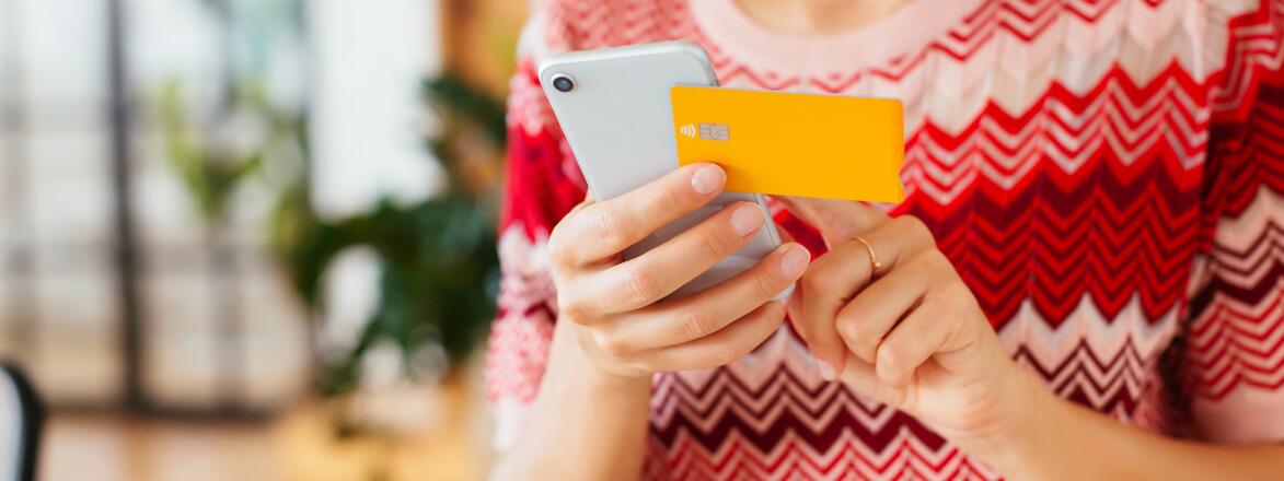 Crop Woman Using Smartphone For Online Shopping