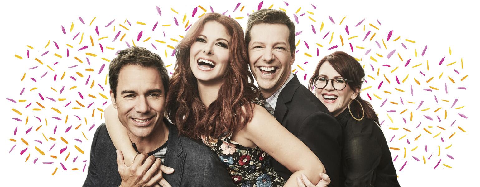 AARP, The Girlfriend, Will and Grace, Eric McCormack, Debra Messing, Megan Mullally, Sean Hayes, NBC, Must See TV, reboot