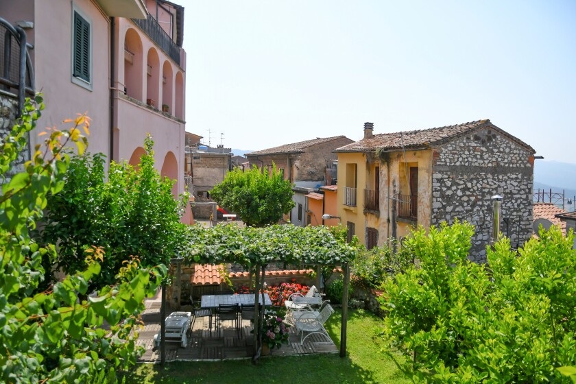 A,Narrow,Street,In,Maenza,,An,Italian,Village,Near,Rome,