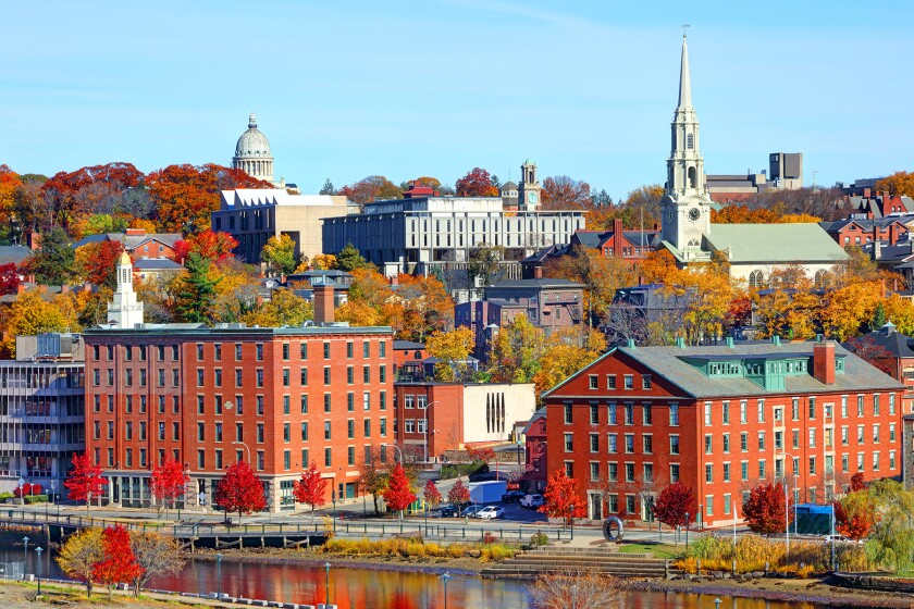 Providence, Rhode Island in the fall