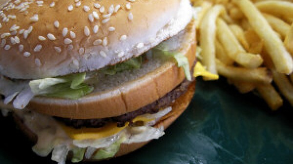 Big Mac hamburger and fries