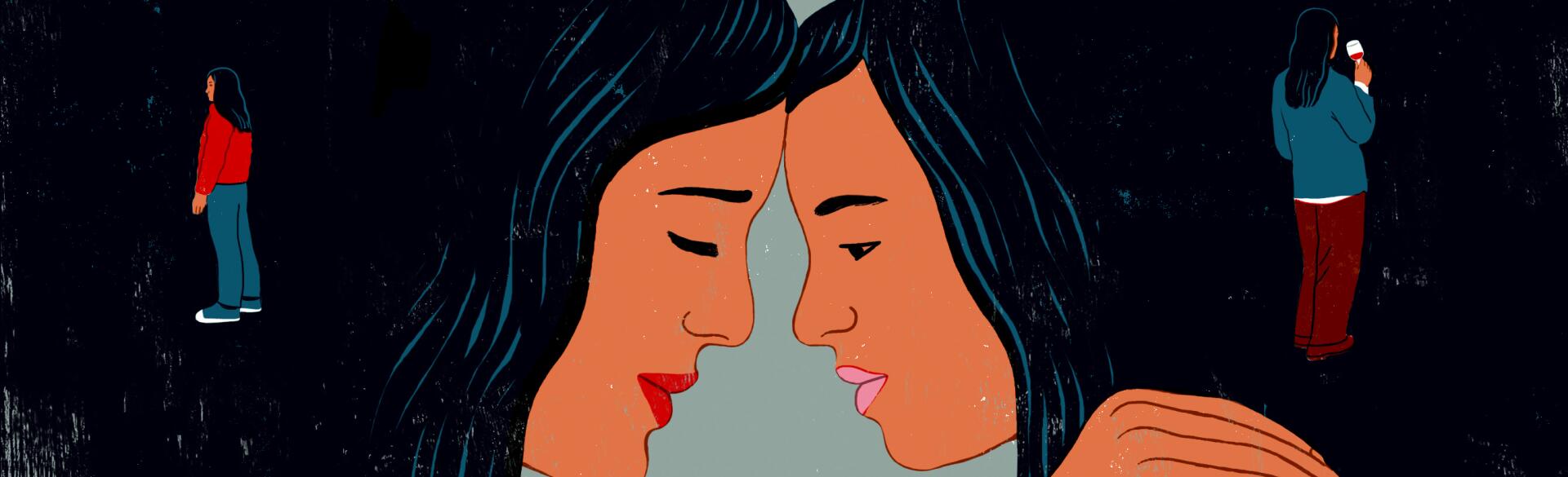 Drunk Moments, girlfriend, aarp, illustration, parenting
