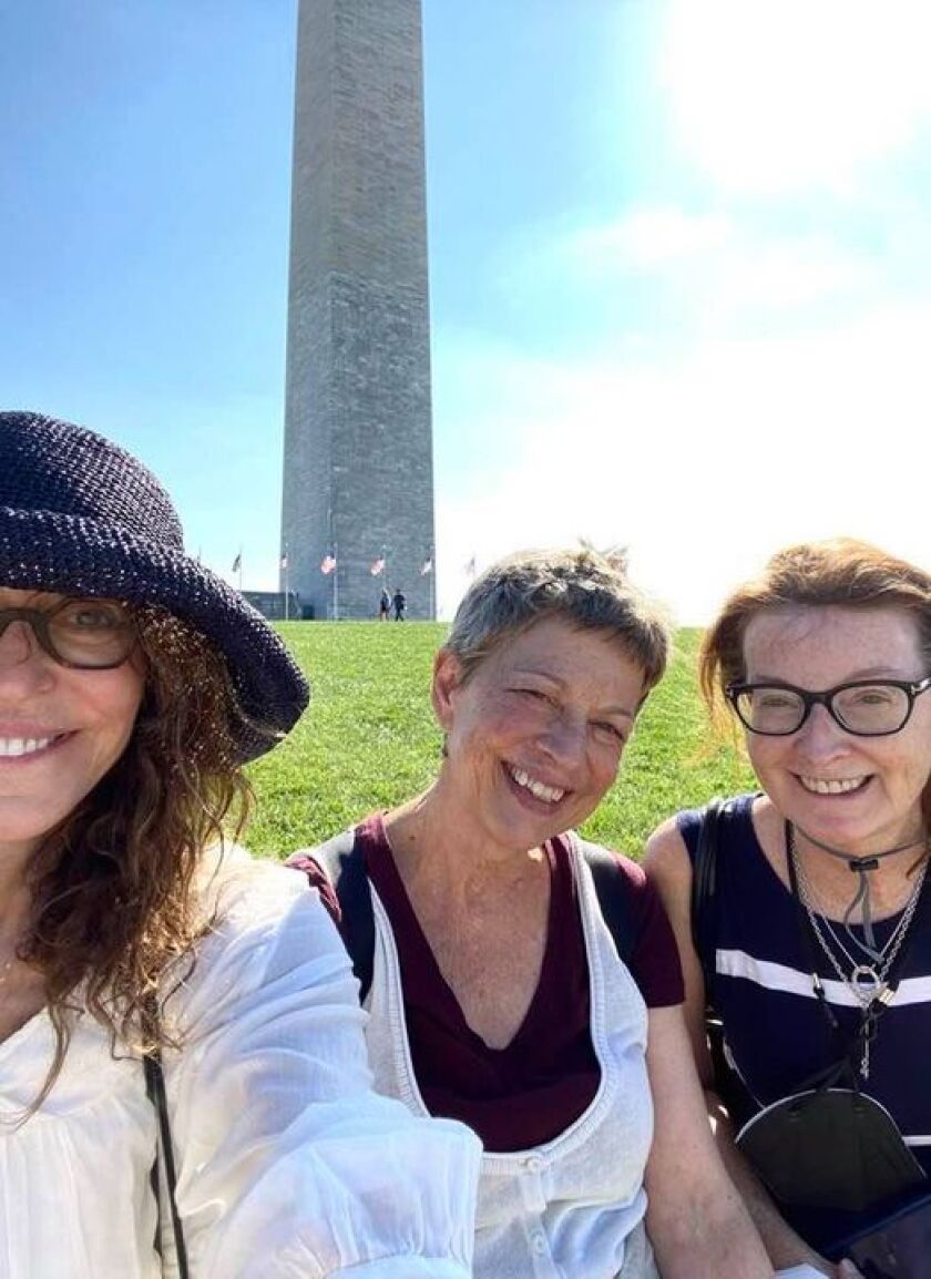 Author Linda Yellin and friends on trip to Washington DC