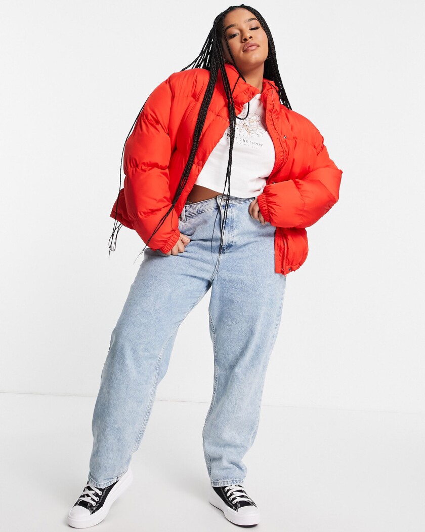 ASOS_ASOS DESIGN Curve oversized recycled puffer jacket in red.jpg