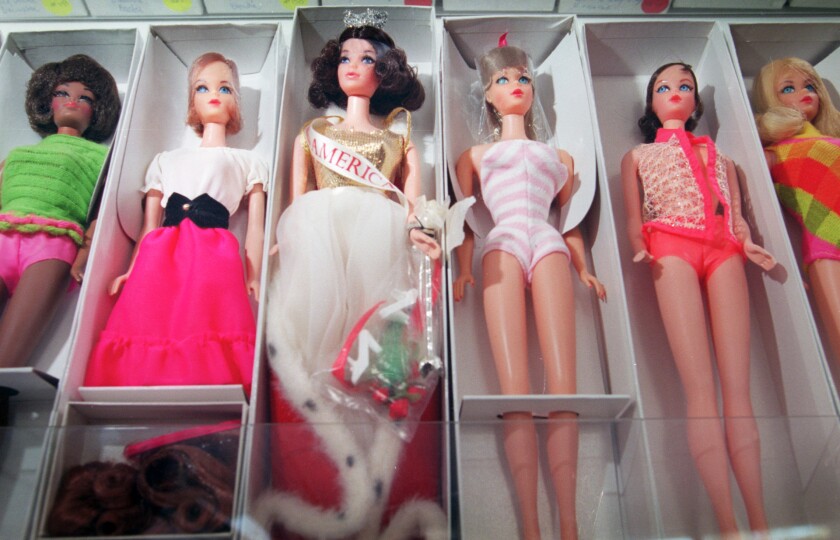 Vintage Barbie dolls in boxes