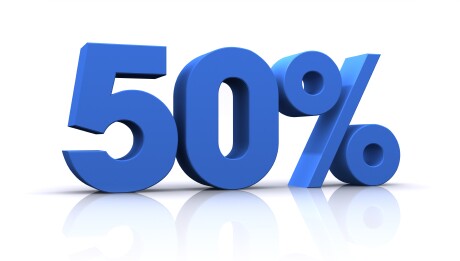 50 percent