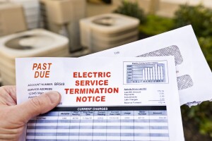 Electric service termination notice