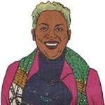portrait illustration of cch pounder, real talk from a real sister, quote, inspiration