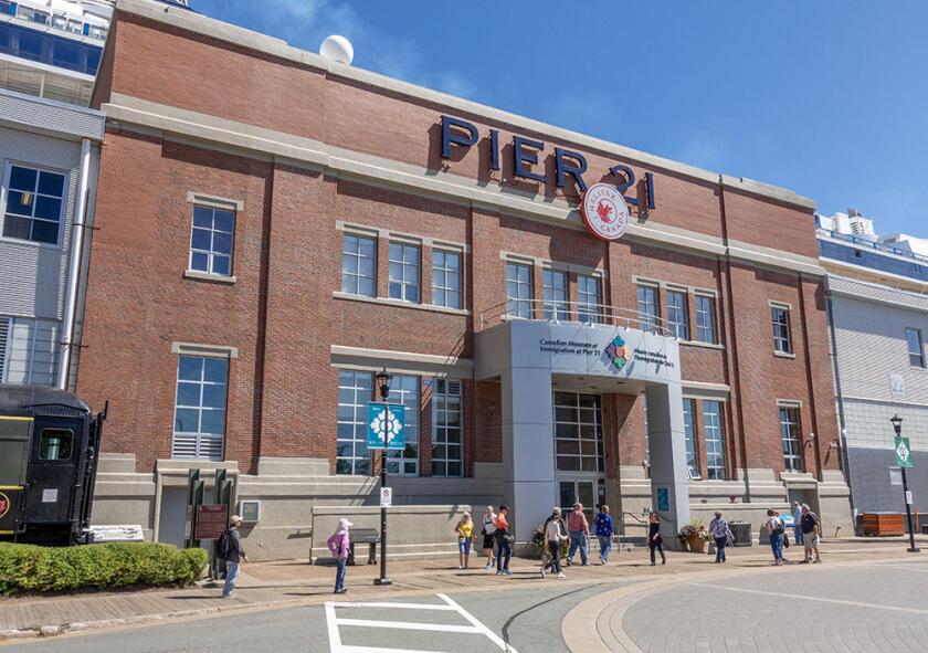 The Canadian Museum Of Immigration At Pier 21 In Halifax Nova Scotia Canada.