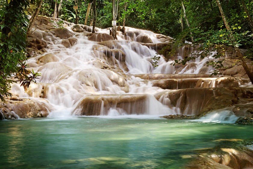 Landscape of waterfall