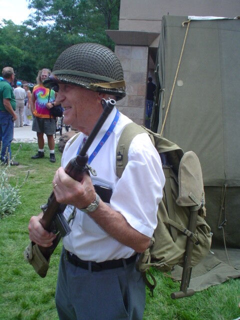 RSG with rucksack weapon and helmet 10th Mtn Division Reunion 8-07 Denver
