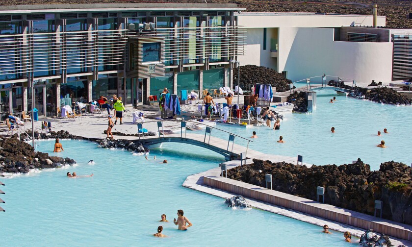 Geothermal hot bath, Blue Lagoon in Iceland