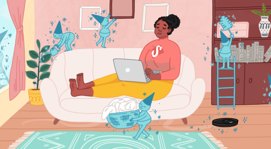 illustration_of_superwoman_sitting_on_couch_while_elves_clean_the_house_by_nicole_miles_1540x600.png