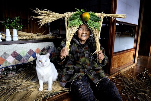 Abuela y su gato