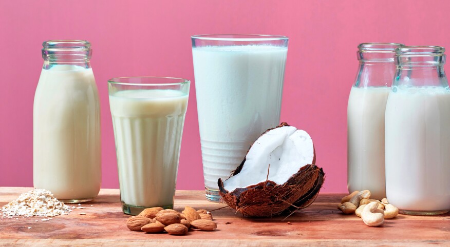 various plant-based milks for weight loss