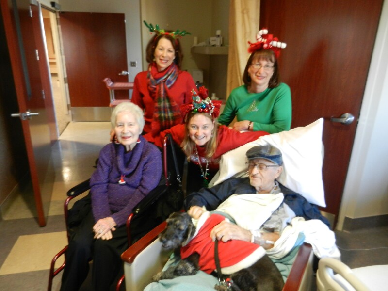 mom dad amy susie linda jackson christmas in hospital
