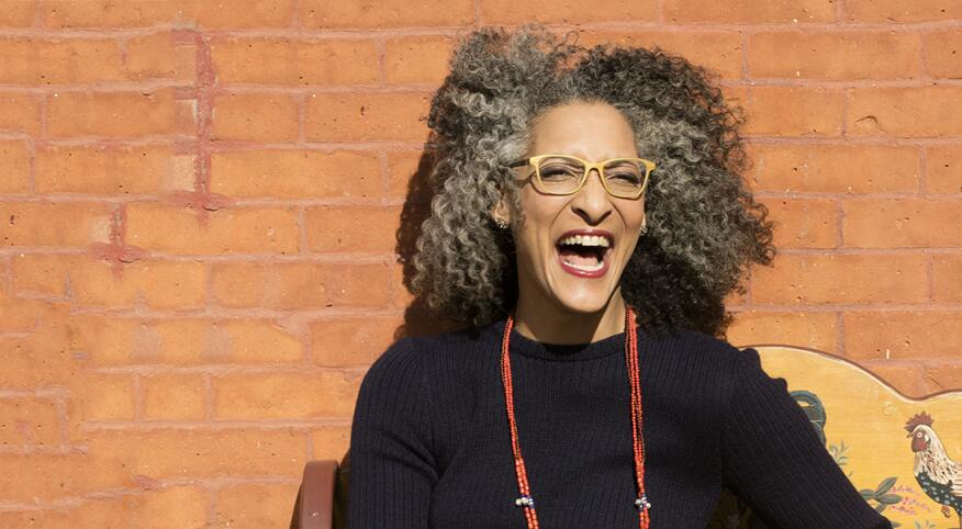 photo of Carla Hall laughing