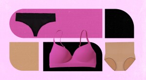 photo collage of undergarments to wear in summer, underwear, bras
