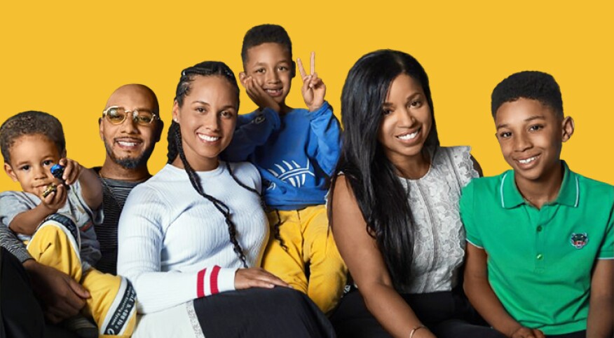 Mashonda Tifrere with her kids ex husband and alicia keys